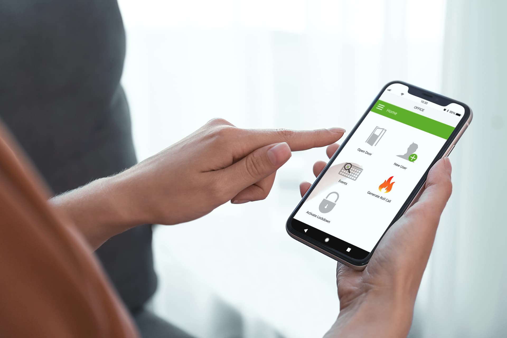 Managing Paxton Net2 access control from a phone app